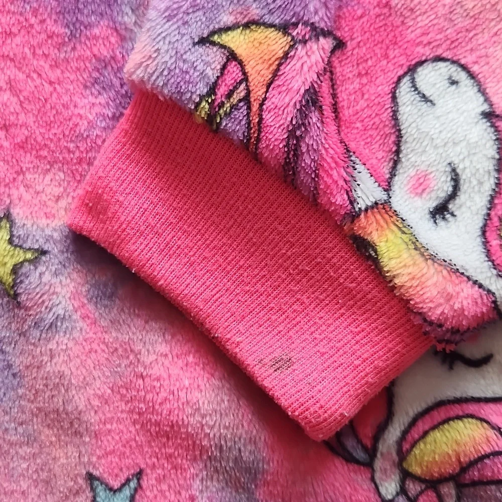 The Children's Place Pink and Purple Unicorn Footie